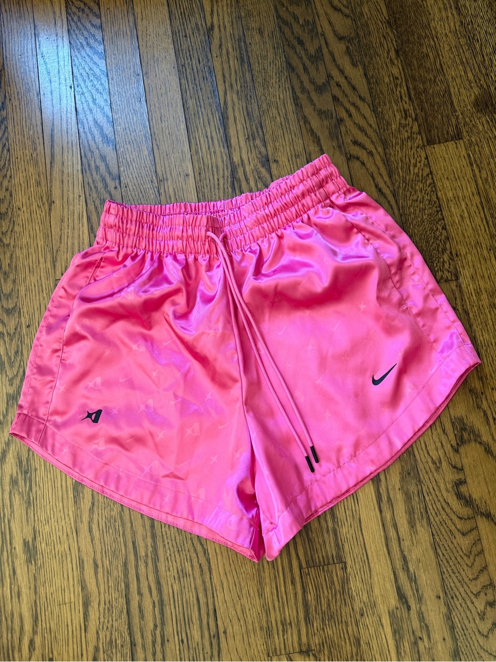 Nike Women's Hot Pink Running Shorts with Drawstring